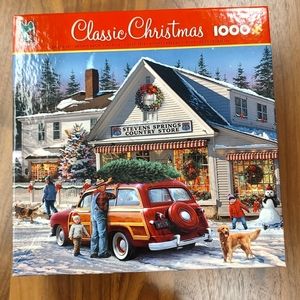 Classic Christmas Puzzle 1,000 Pieces Stevens Springs Country Store